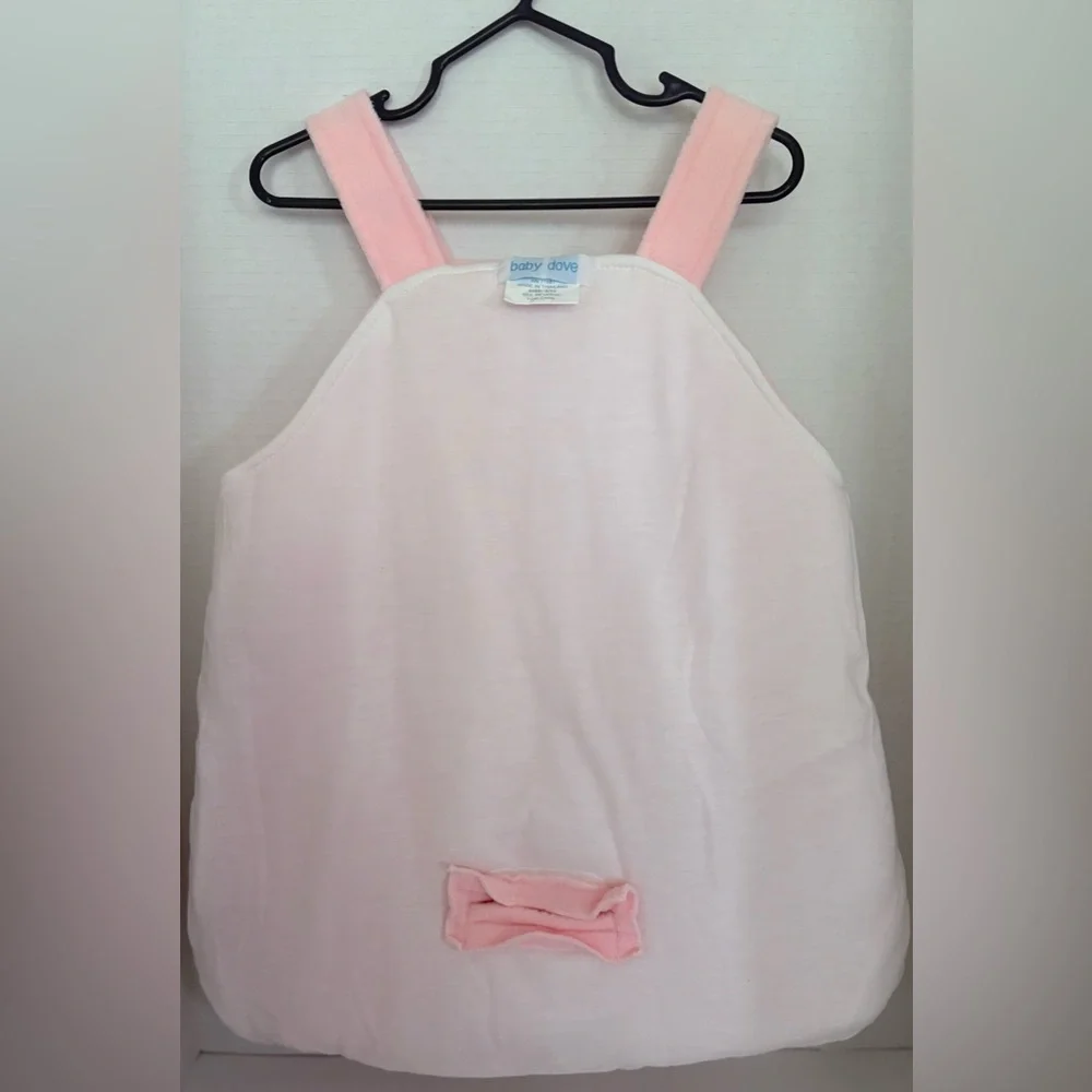 Baby Soft pink lined 0/12 Months Sack W/Embroidered flowers & heart By Baby Dove